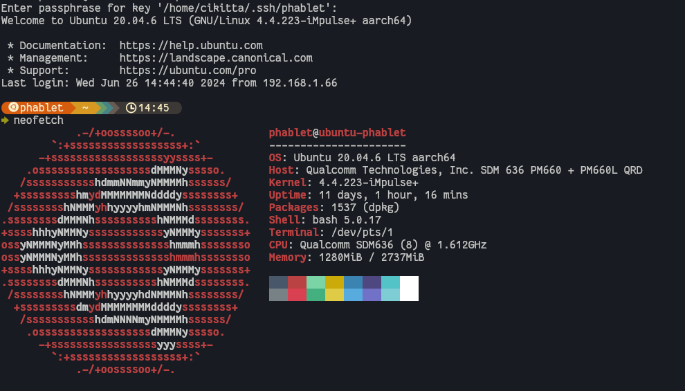 Ubuntu Touch server ssh